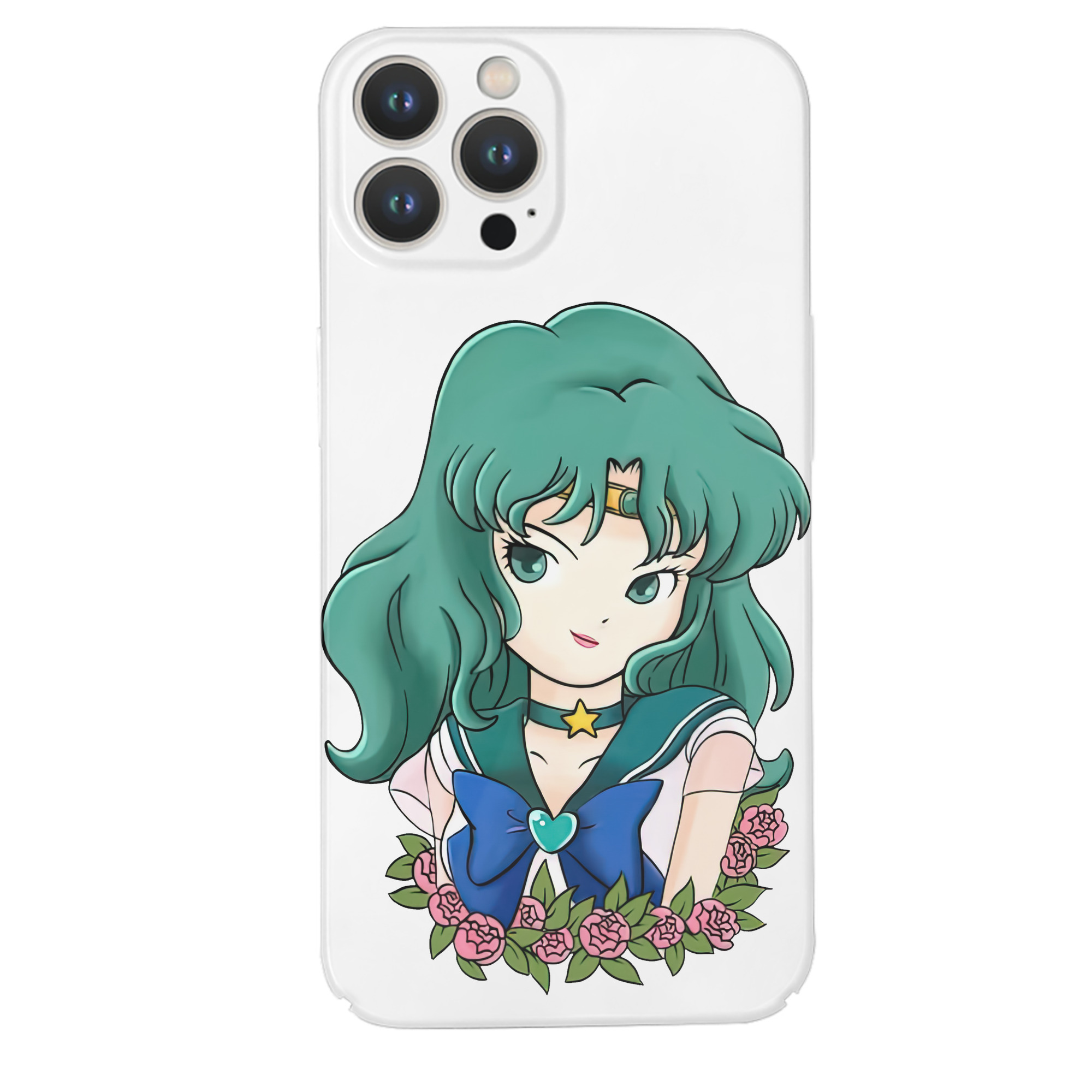 （画像用） 美少女戦士セーラームーン 海王 みちる（かいおう みちる） Sailor Moon Kaiou Michiru 【iPhone 14シリーズ対応】ハードケース